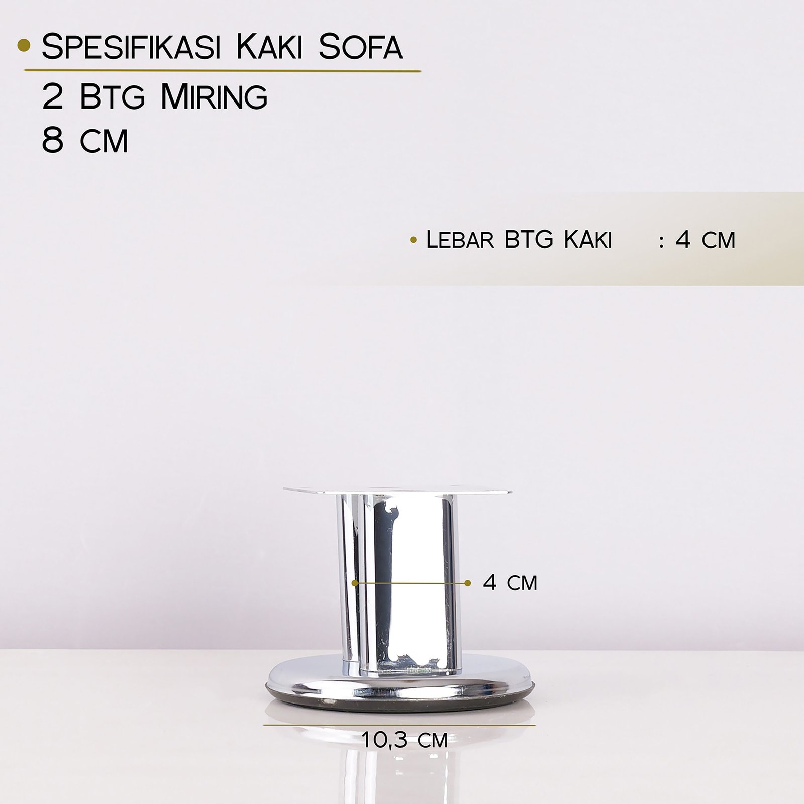 Kaki Sofa 2 Batang Miring - Image 4