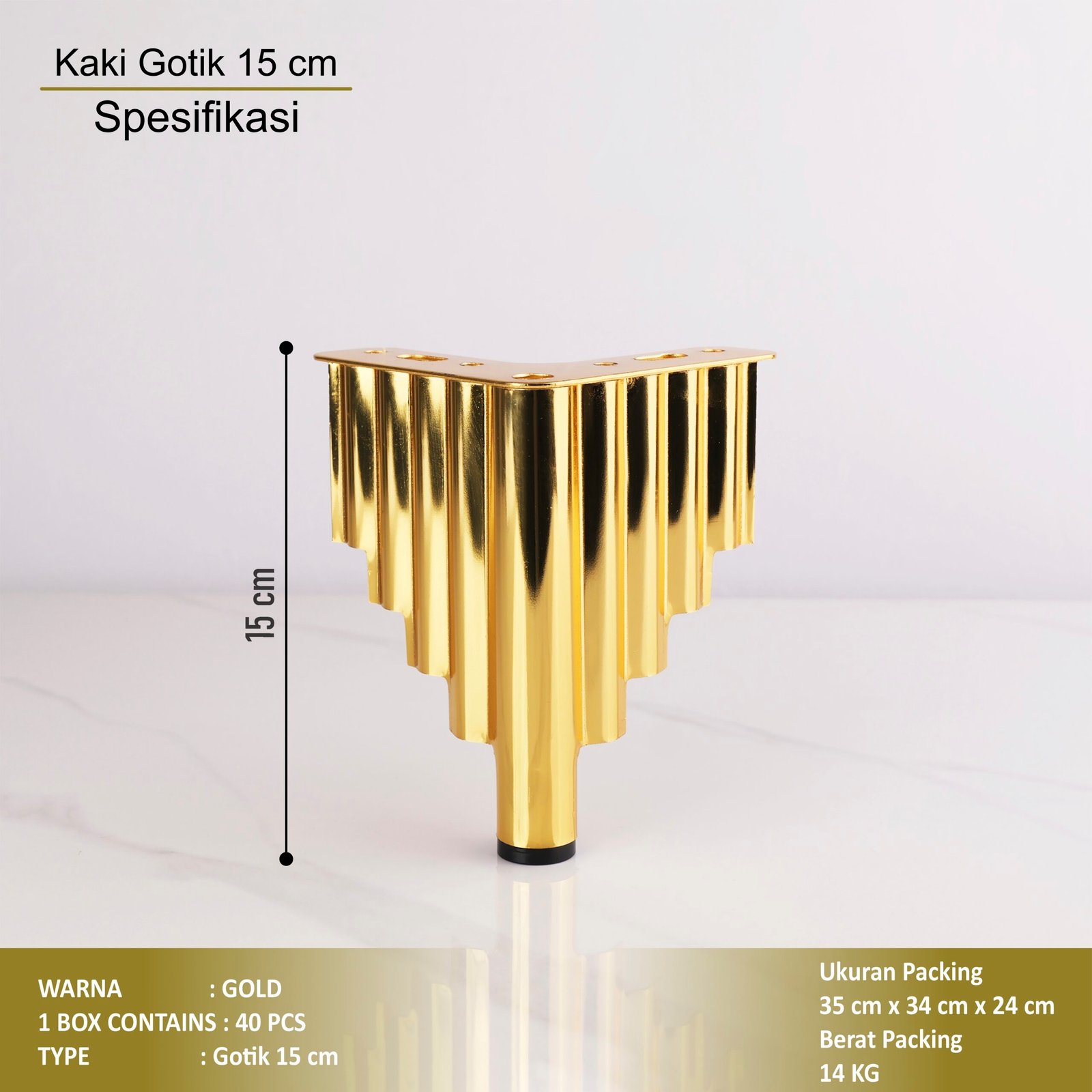 Kaki Sofa Gotik - Image 6
