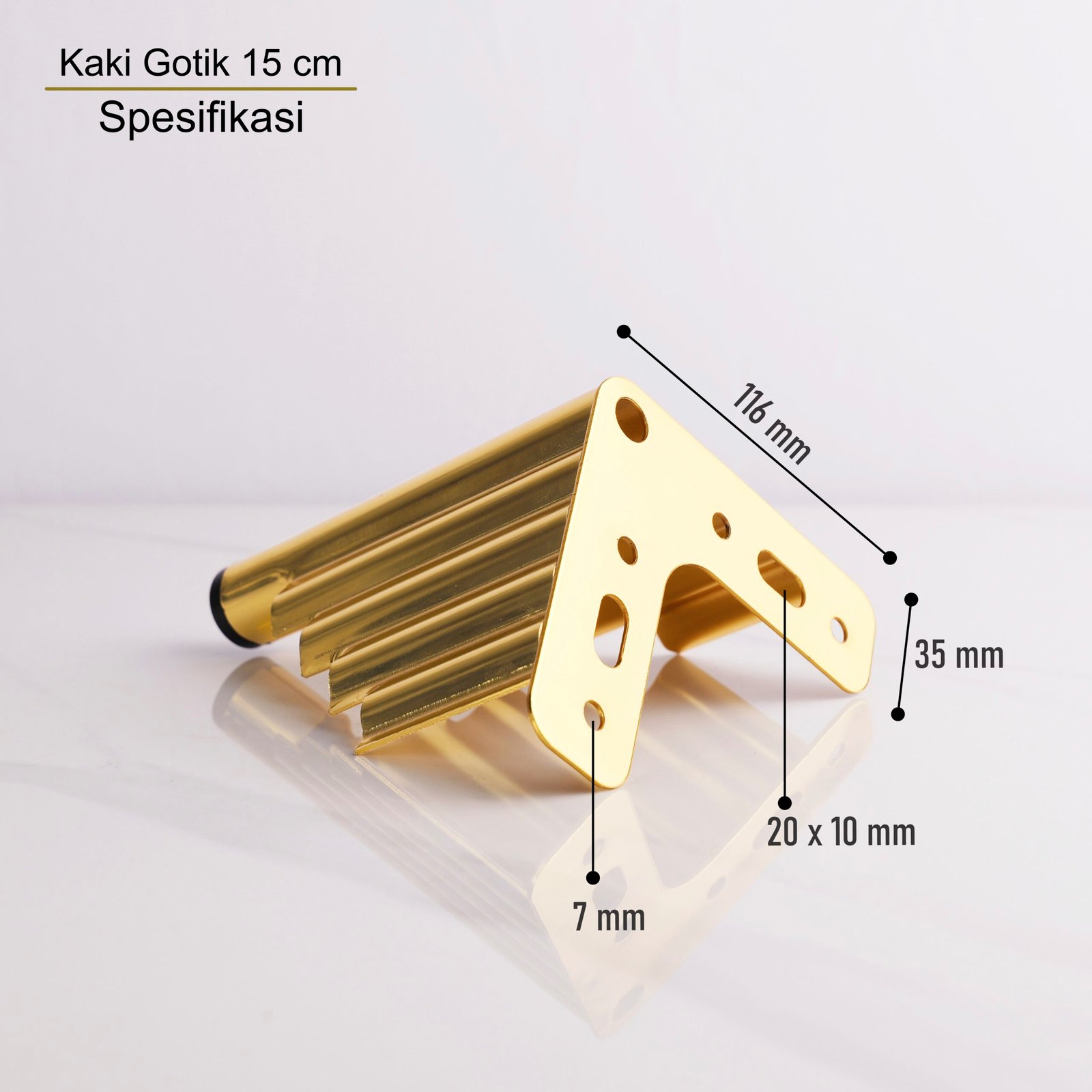 Kaki Sofa Gotik - Image 7