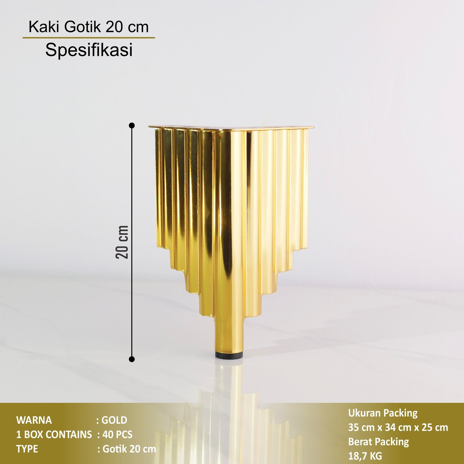 Kaki Sofa Gotik - Image 8