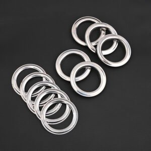 Ring Besi Gorden Premium – Ring Smokring Logam Stainless Silver untuk Batang Pipa Gorden