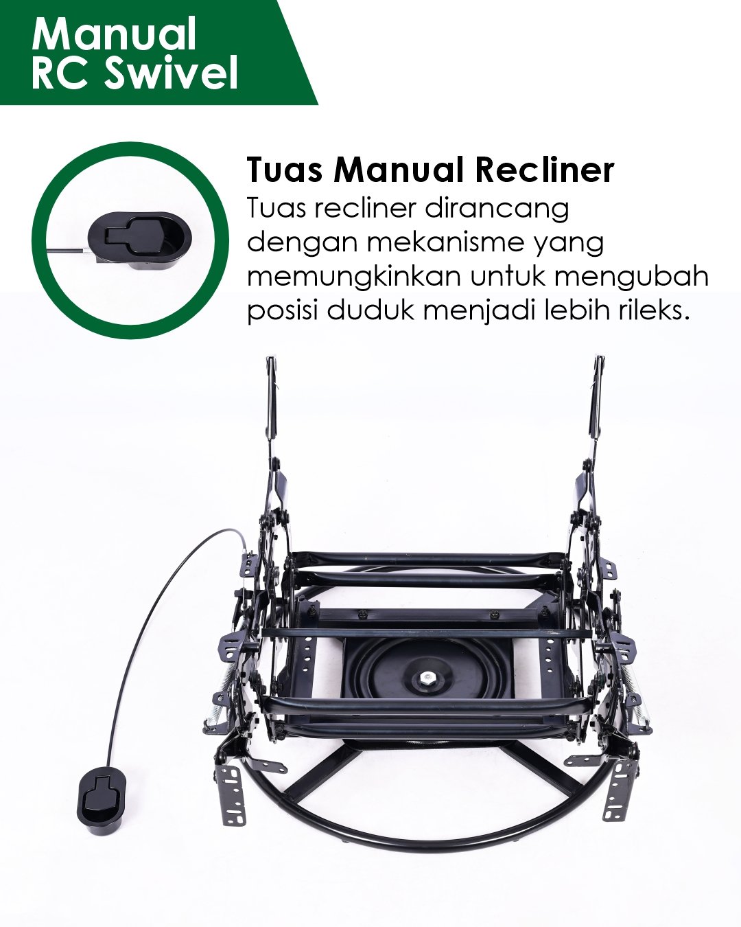 RC Sofa 1 Dudukan - Manual Swivel - Image 8