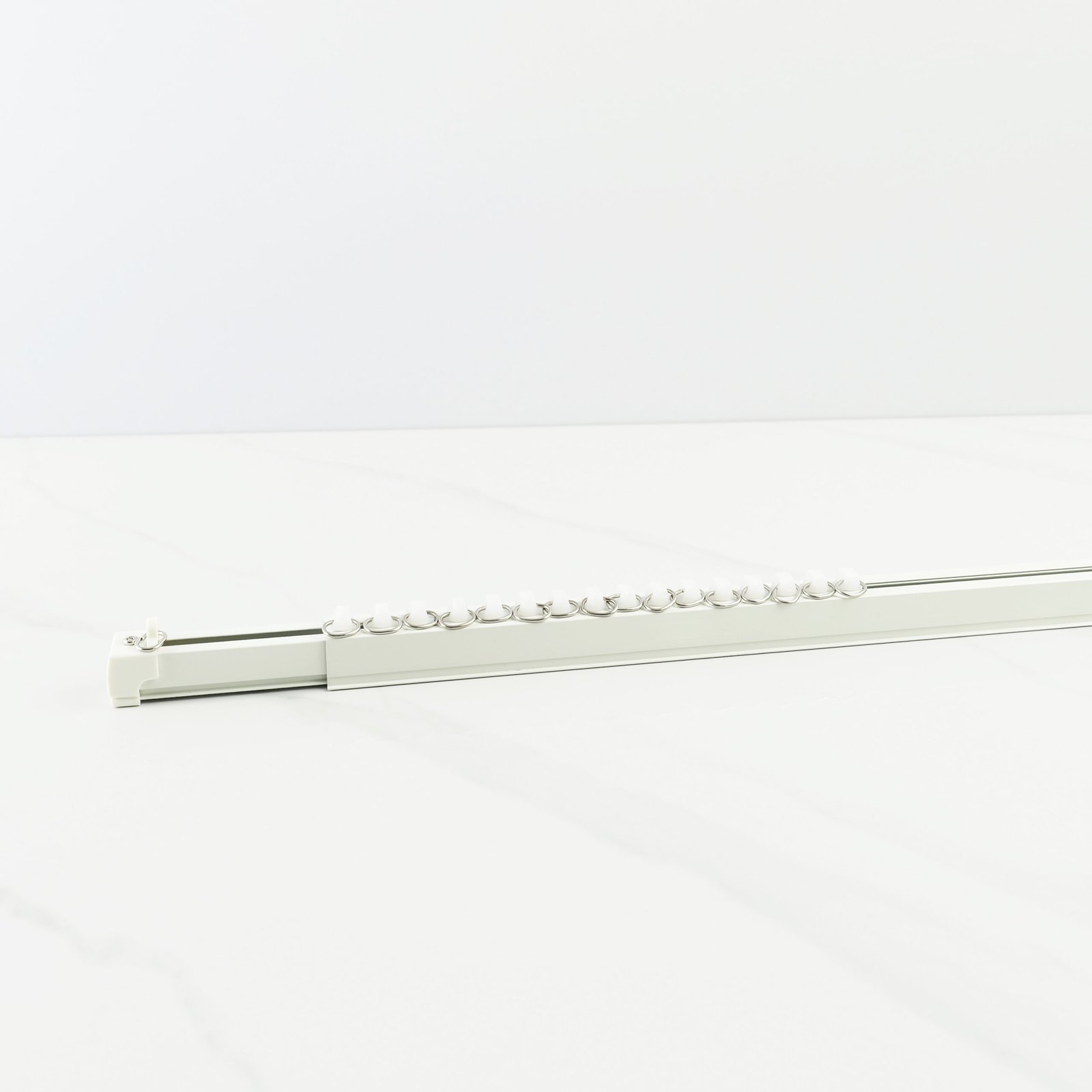 Rell Vitrase Aluminium Premium – Set Rel Batang Vitrase Gorden Teleskopik Single & Double - White - Image 5